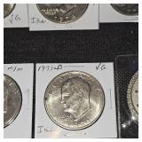 5 Ike Dollars Carded in VF and VG Condition and Street Outlaws 2022 Token