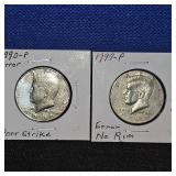 Bag of Error Coins(12) and 10 Kennedy Errors