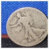 1920-S, 1920(No Mint) Walking Liberty Half Dollar, Worn