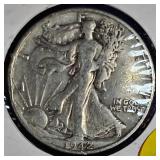 1942-S Walking Liberty, VG