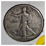 1937 Walking Liberty, VG