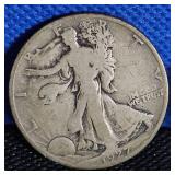 (2) 1927-S Walking Liberty, Worn