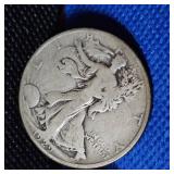 1927-S, 1929-S Walking Liberty, Worn