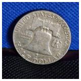 1961 Franklin Half $, AV