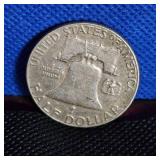 1961 Franklin Half $, AV