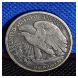 1941-D Walking Liberty Half Dollar, XF
