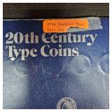 20th Century Coin Book w/Some Silver
