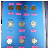 20th Century Coin Book w/Some Silver