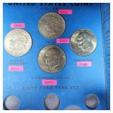 20th Century Coin Book w/Some Silver