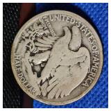 (2)1929 Walking Liberty, Slight Wear