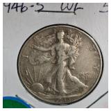 1946-S Walking Liberty, XF