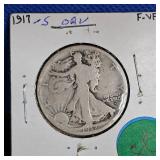 1917-D, Walking Liberty, Reverse Mint Mark