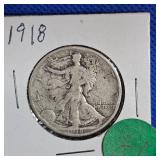1918 Walking Liberty, Fine