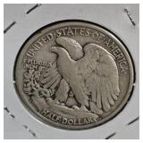 1945-S, Walking Liberty w/Toning, XF