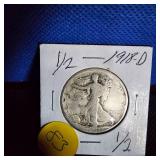 1918-D, Walking Liberty w/Fine