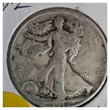 1918-D, Walking Liberty w/Fine