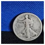 (2)1917-S Walking Liberty with Wear