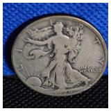 1929-D Walking Liberty. Fine