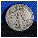 1929-D Walking Liberty. Fine
