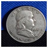 1951-D, Franklin Half $