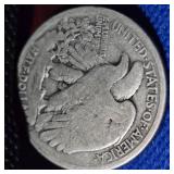 1917-D, Walking Liberty Half Dollar, XF