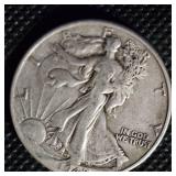 1942 Walking Liberty Half, XF