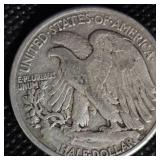 1942 Walking Liberty Half, XF