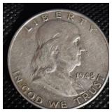1948-D Franklin Half Dollar