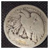 1917 Walking Liberty, Worn