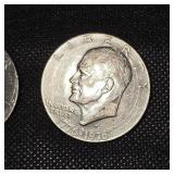 (5) Ike $, 3 Bicentennial and 2-1974