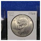 (5) Ike $, 3 Bicentennial and 2-1974