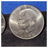(4)Ike $, 2-1972,2-Bicentennial