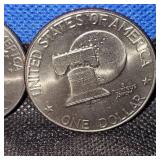 (4)Ike $, 2-1972,2-Bicentennial