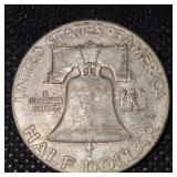 (2)1951-S Franklin Half Dollar