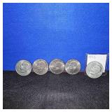 (5) Ike $ Coins, 3-1971, 2 Bicentennial