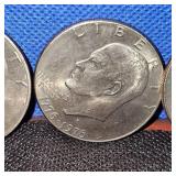 (5) Ike $ Coins, 3-1971, 2 Bicentennial
