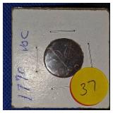 1790 VOC, Copper Duit(NYC Made)