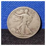 (2)1936 Walking Liberty Half Dollar,worn
