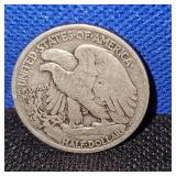 (2)1936 Walking Liberty Half Dollar,worn