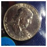 1961 Franklin Half $, AV