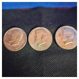 3-1967 Kennedy Halves, 40%