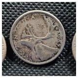 2-Washingtons 1962,1969, and Canadian 1957 Qtr