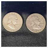 1962,1963 Franklin Halves