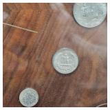 Silver Heritage 1870 Custom Clock, 100% Silver Coins Clock