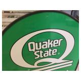 Quaker State Motor Oil 2 Sided Metal Sign - 27 1/2" x 29 1/2"