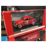 2 Licensed Coca Cola Volkswagen 1/24 Die Cast