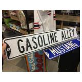 Mustang Country & Gasoline Alley - Metal Signs 30" x 6"