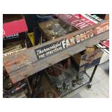 Vintage Thermold Wooden Fan Belts Rack 50" x 5"