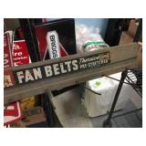 Vintage Thermold Wooden Fan Belts Rack 50" x 5"