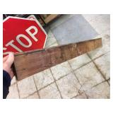 Vintage Thermold Wooden Fan Belts Rack 50" x 5"